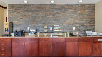 Free daily buffet breakfast