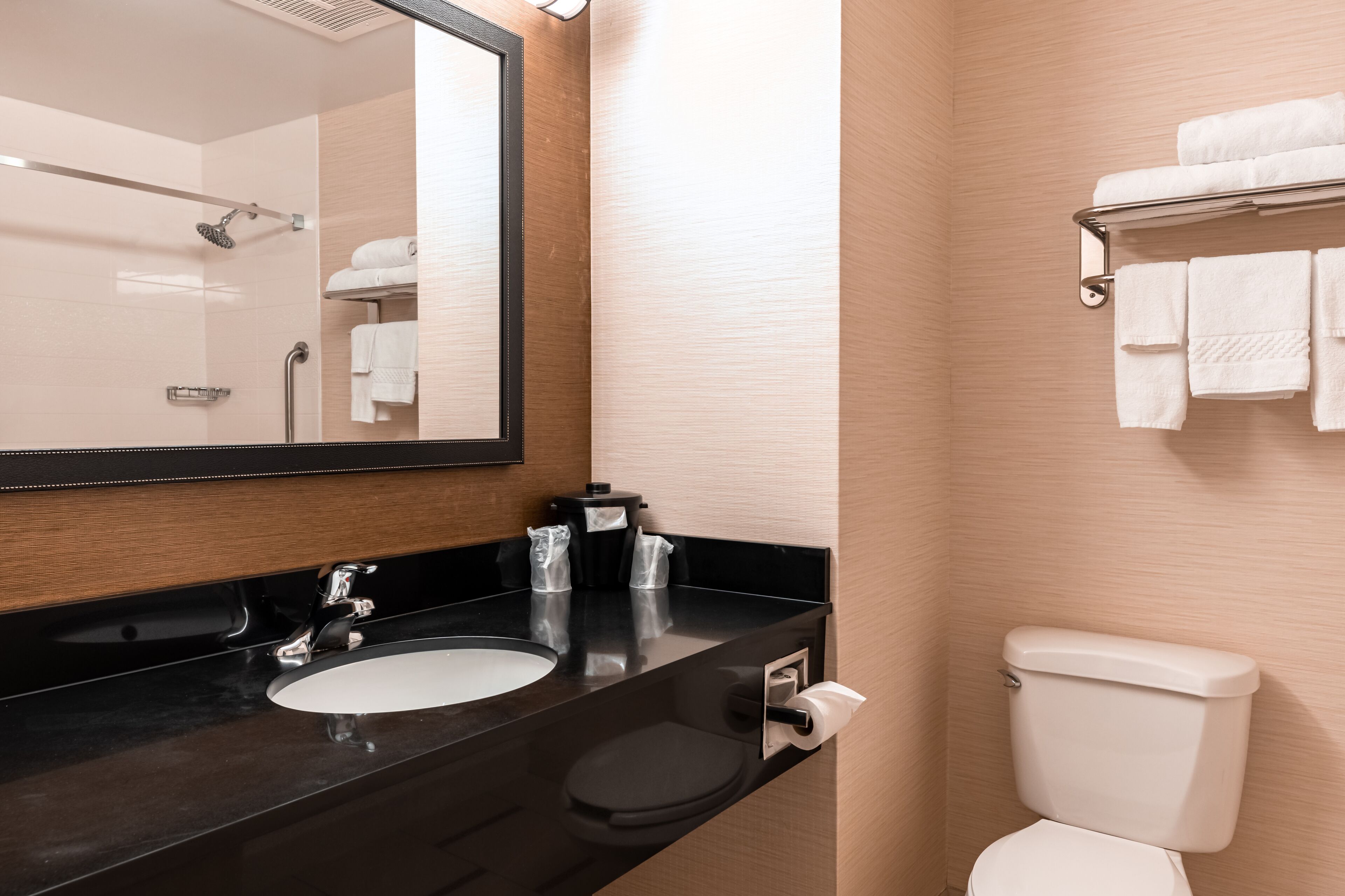room, 1 king bed | bathroom | combined shower/bathtub, hydromassage showerhead, designer toiletries
