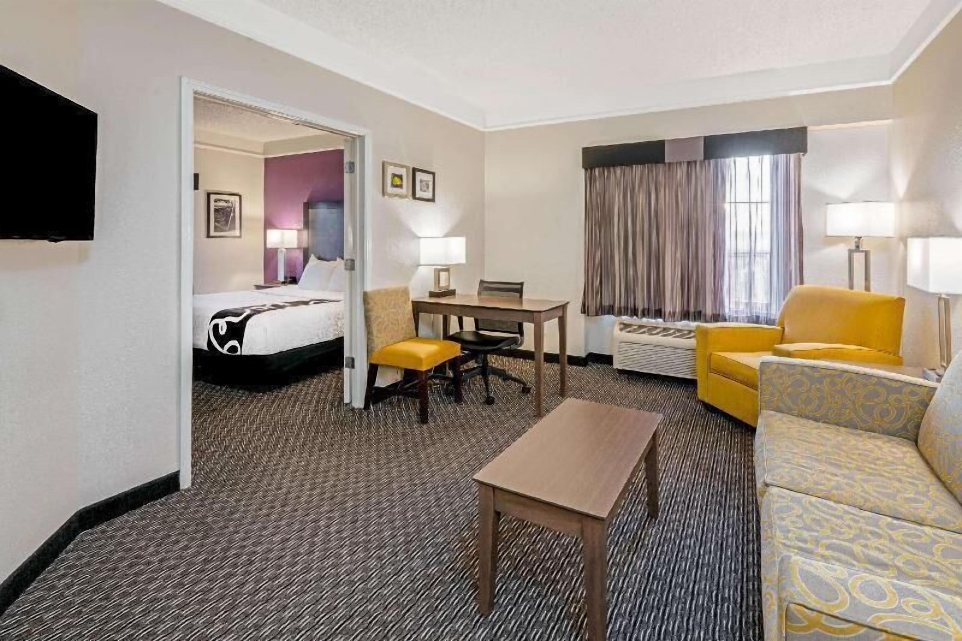 Premium bedding, desk, blackout curtains, iron/ironing board