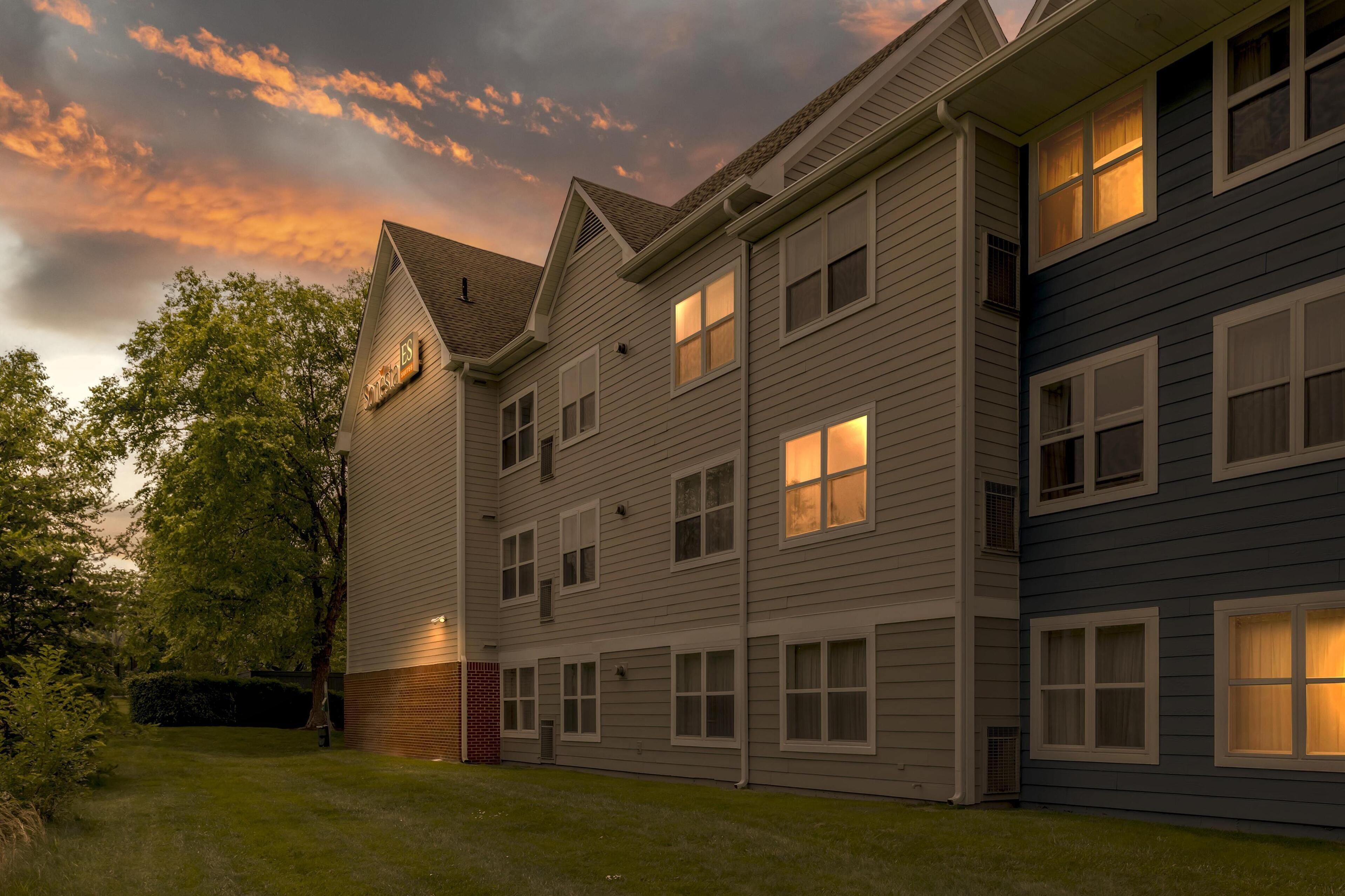 Front of property – evening/night