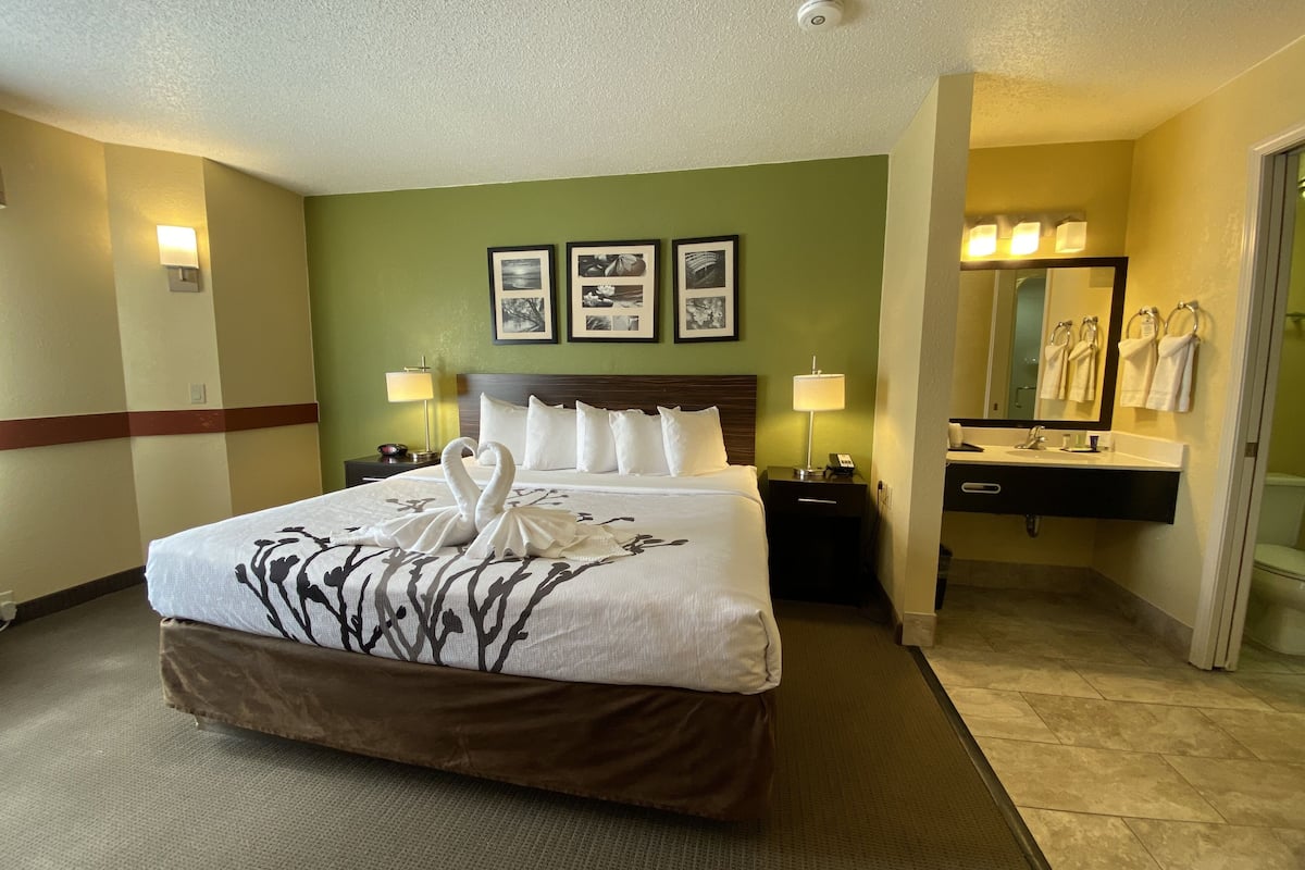 Standard Room, 1 King Bed, Non Smoking | Premium bedding, in-room safe, desk, laptop workspace