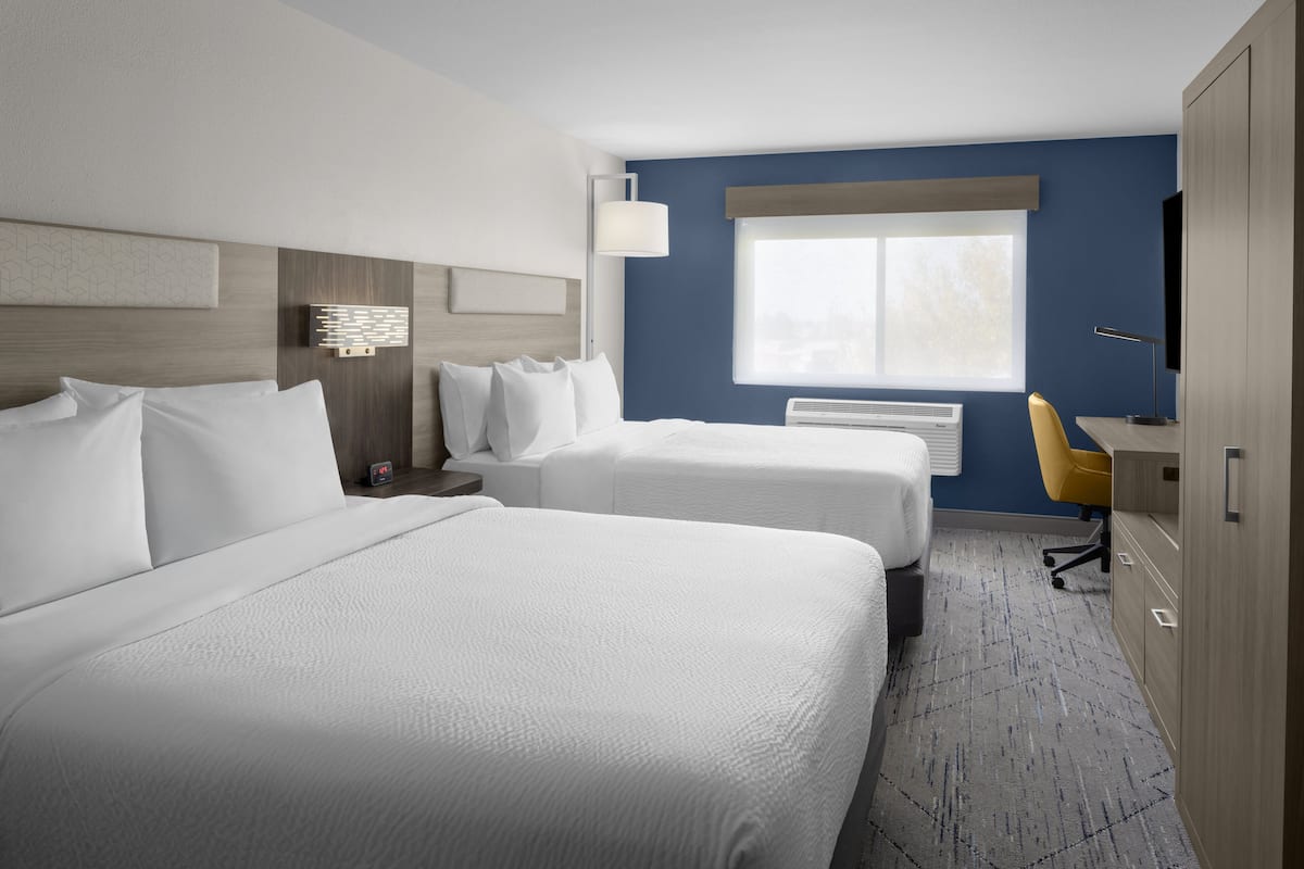 Standard Room, 2 Queen Beds | Minibar, in-room safe, laptop workspace, blackout drapes