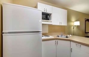 Pillow-top beds, desk, laptop workspace, blackout curtains