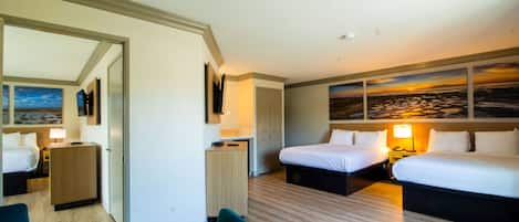 Suite, Multiple Beds, Non Smoking | Desk, iron/ironing board, free WiFi, bed sheets