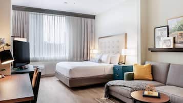 Room, 1 King Bed, Accessible, Non Smoking | Pillowtop beds, in-room safe, desk, laptop workspace