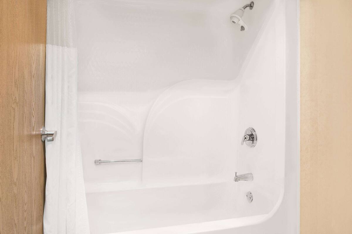 free toiletries, hair dryer, towels