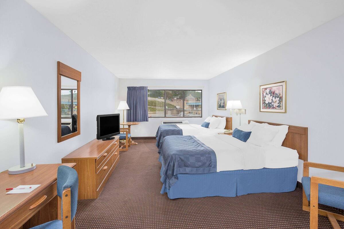 in-room safe, desk, blackout curtains, iron/ironing board