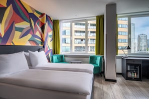 Minibar, in-room safe, blackout drapes, free WiFi