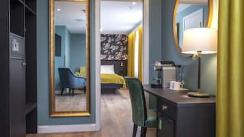 Premium bedding, pillow-top beds, minibar, desk