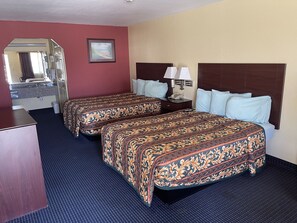 Standard Room, 2 Queen Beds | Blackout curtains, iron/ironing board, free WiFi, bed sheets - Gun Barrel Executive Inn (Mabank)
