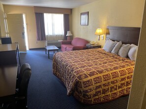 Blackout curtains, iron/ironing board, free WiFi, bed sheets