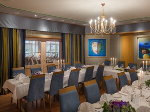 Frokost, lunsj og middag serveres