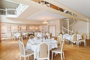 Frokost, lunsj og middag serveres