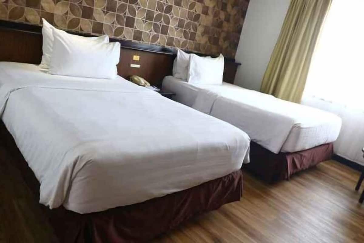 In-room safe, desk, laptop workspace, blackout curtains