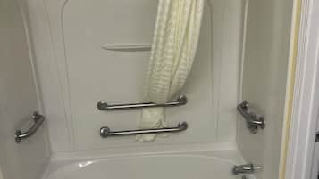 Standard Room, 1 King Bed, Accessible, Non Smoking (with Sofabed) | Bathroom | Combined shower/tub, free toiletries, hair dryer, towels