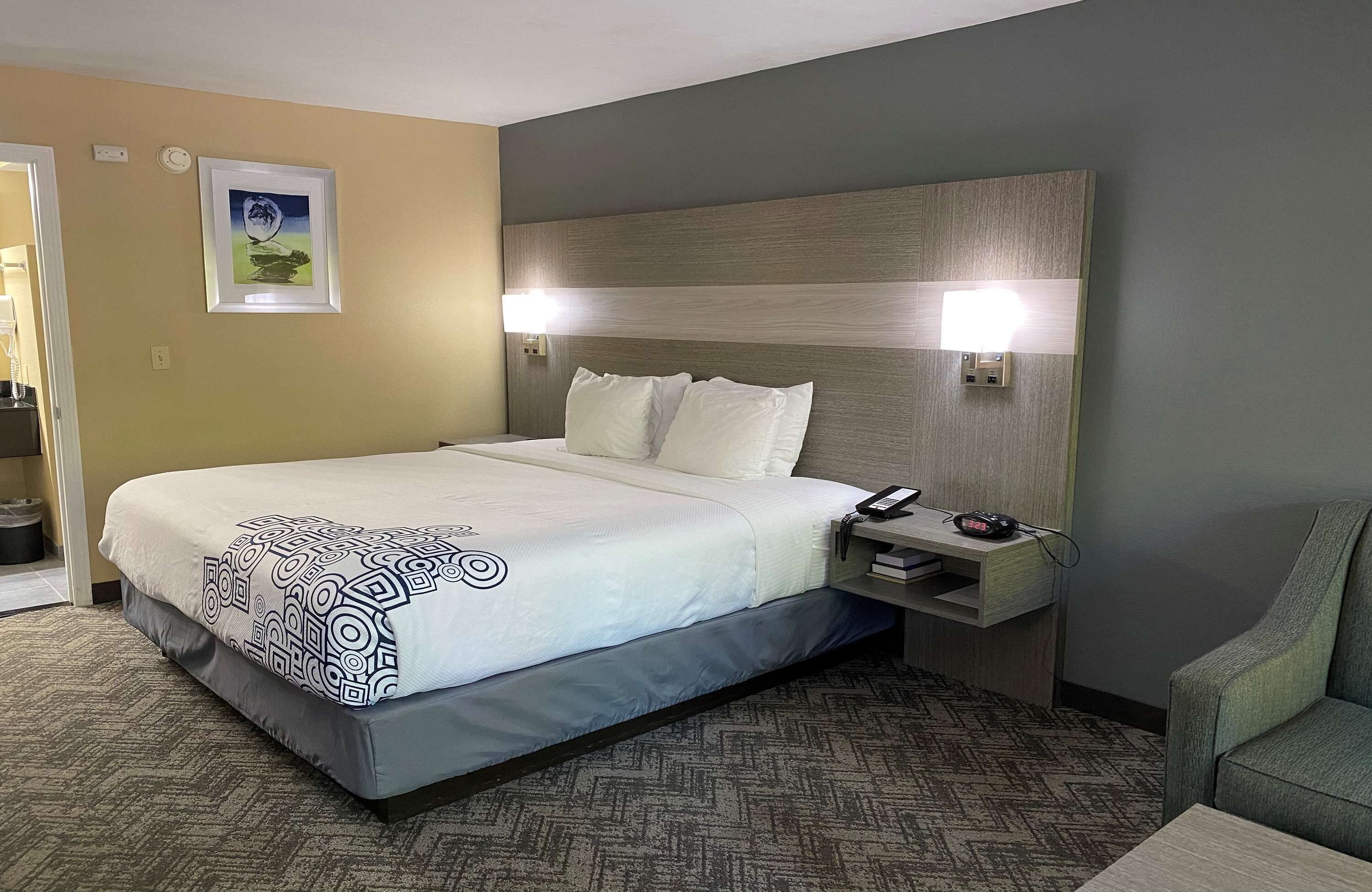 suite, multiple beds, non smoking (walk-in shower) | 1 bedroom, desk, laptop workspace, iron/ironing board