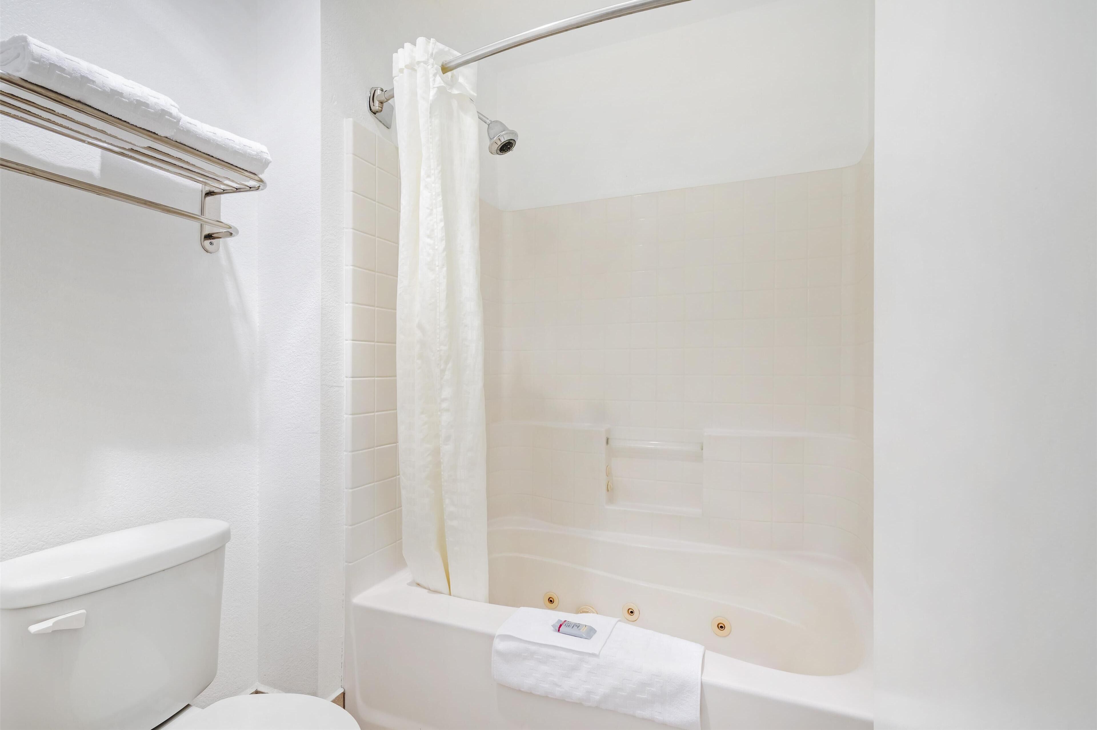 free toiletries, hair dryer, towels, soap