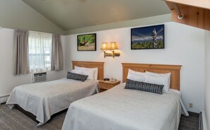 Desk, blackout drapes, iron/ironing board, free WiFi