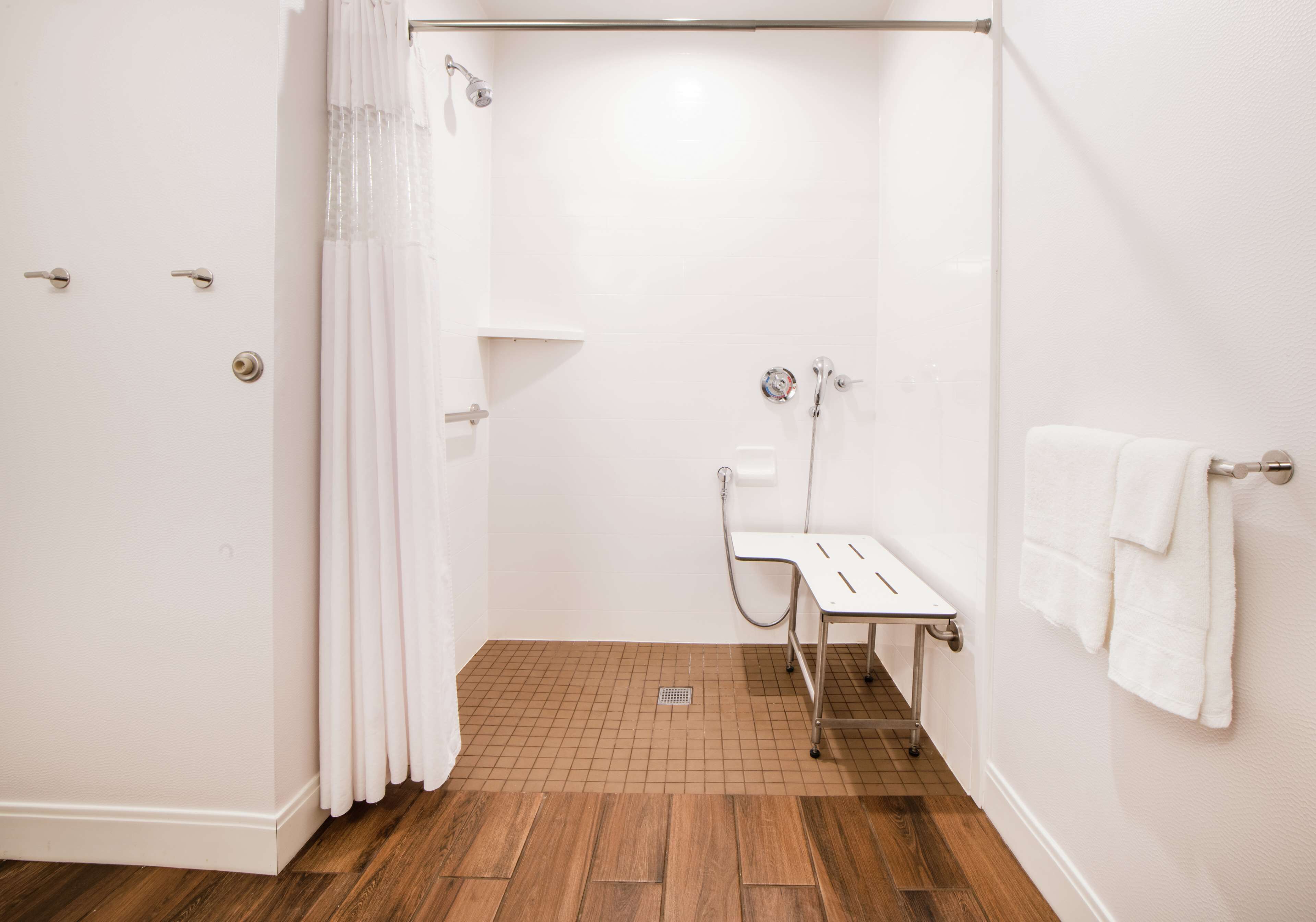 free toiletries, hair dryer, towels