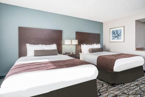 In-room safe, desk, iron/ironing board, free cribs/infant beds