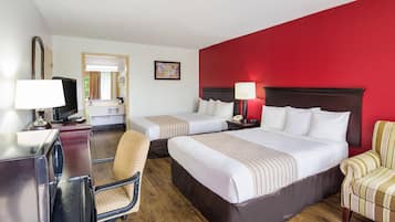 Room, 2 Queen Beds, Non Smoking | Desk, iron/ironing board, free cribs/infant beds, rollaway beds