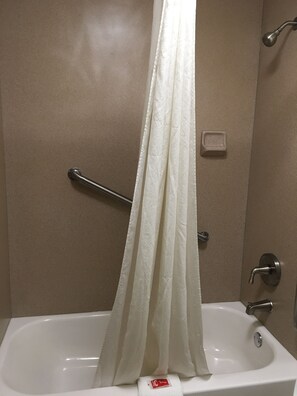 Standard Room, 1 King Bed with Sofa bed, Non Smoking | Bathroom | Combined shower/tub, hair dryer, towels, soap