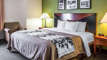 1 King Bed | Ferros/tábuas de passar roupa, berços grátis, Wi-Fi (sobretaxa)