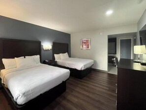 Chambre, accessible aux personnes à mobilité réduite, cuisine (2 Full Beds, Mobil, Non-smoking)