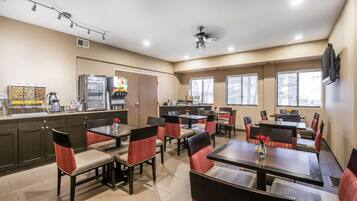 Free daily buffet breakfast