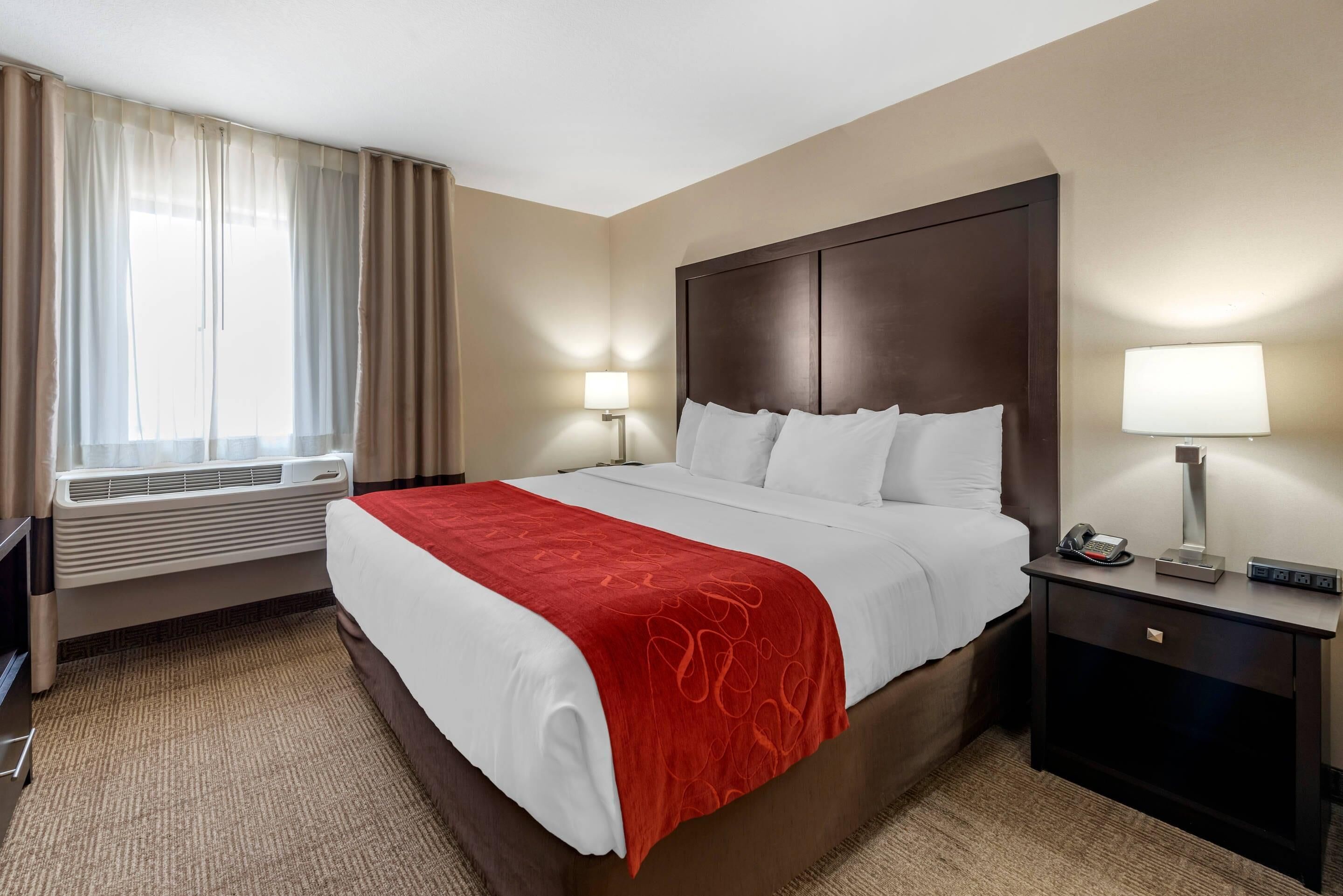 Suite, 1 kingsize bed met slaapbank, niet-roken | 1 slaapkamer, luxe beddengoed, pillowtop-bedden, een kluis op de kamer