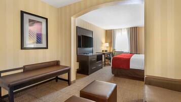 Suite, 1 King Bed with Sofa bed, Accessible, Non Smoking (Roll-In Shower) | 1 bedroom, premium bedding, pillowtop beds, in-room safe