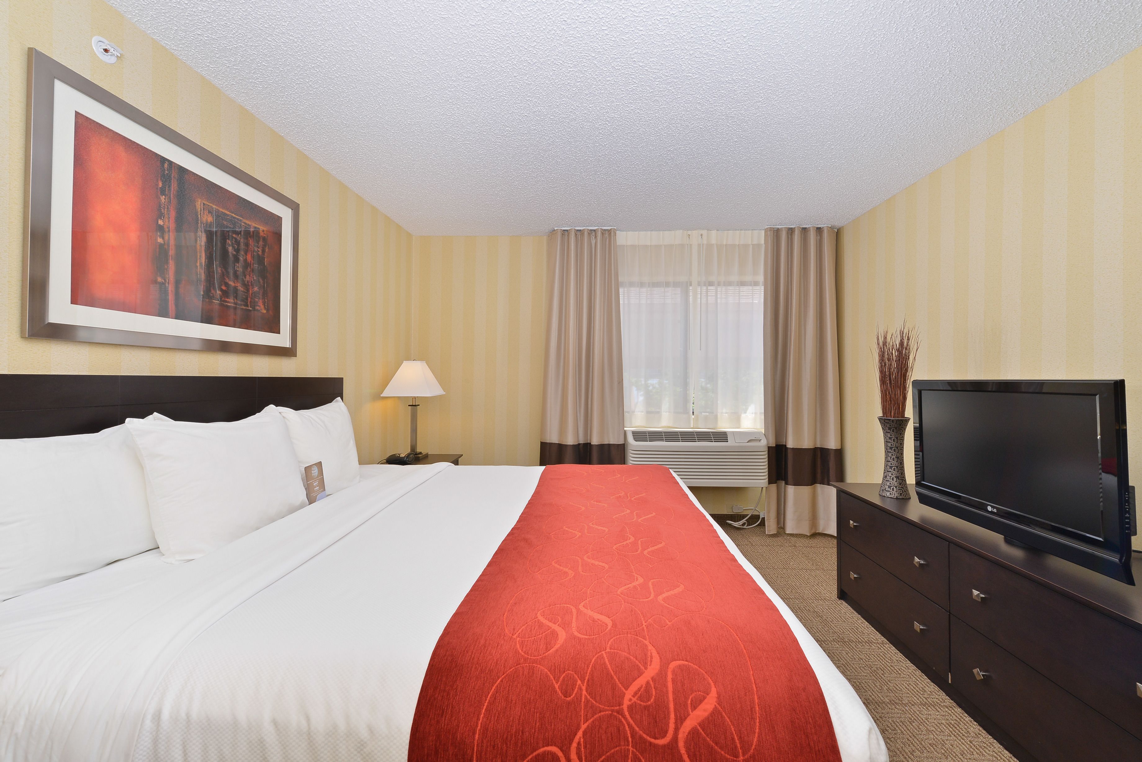 suite, 1 king bed with sofa bed, non smoking | premium bedding, pillow-top beds, in-room safe, individually decorated