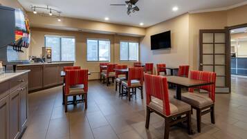 Free daily buffet breakfast