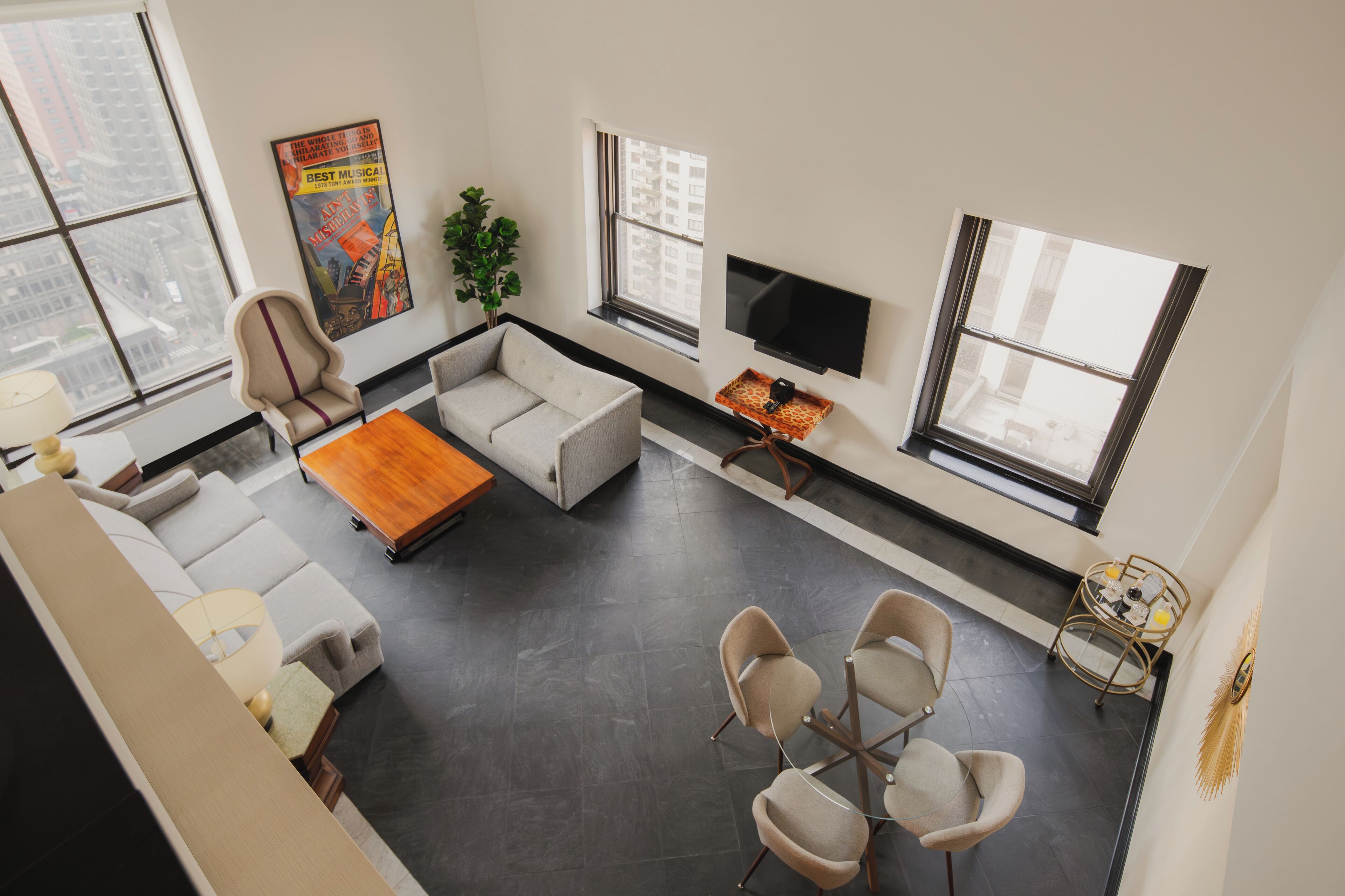 Broadway Skyline Suite | Premium bedding, pillowtop beds, in-room safe, individually decorated