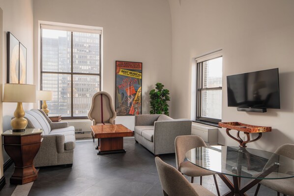 Duplex Premium - 2 sovrum - utsikt mot staden - executive-våning (Skyline Duplex) | 1 sovrum, sängtillbehör av högsta kvalitet och bäddmadrasser