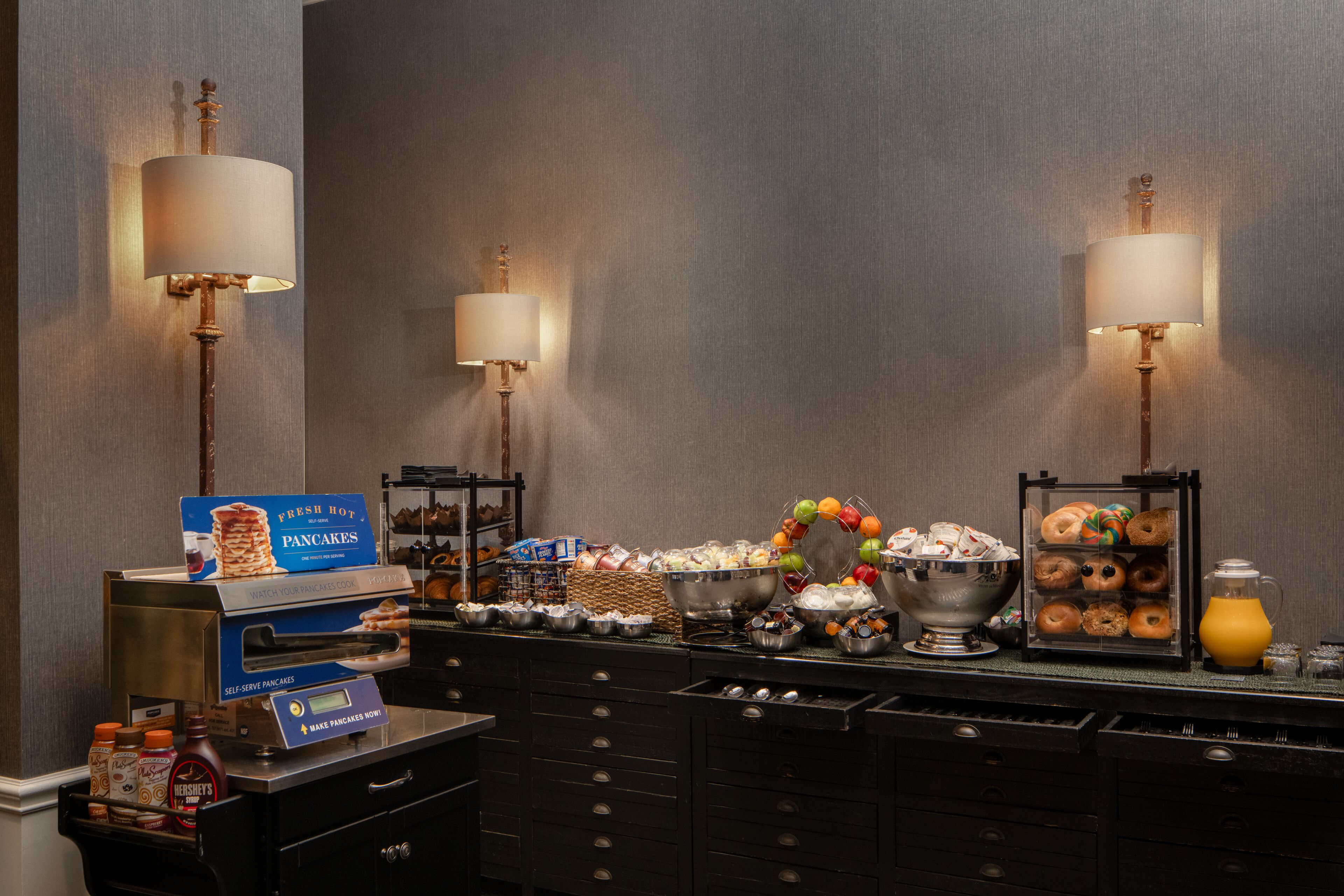 Daily continental breakfast for a fee