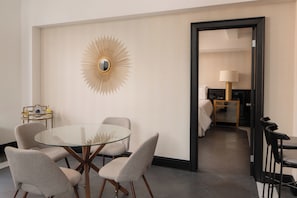 Broadway Skyline Suite | Premium bedding, pillowtop beds, in-room safe, individually decorated