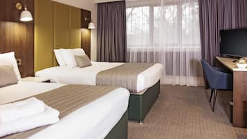 Family Room, 2 Double Beds (Superior) | Hypo-allergenic bedding, individually decorated, desk, laptop workspace