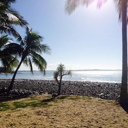 On the beach, white sand, beach volleyball