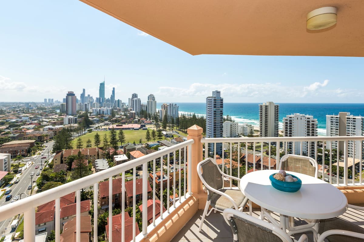 Deluxe Apartment, 3 Bedrooms | Balcony view