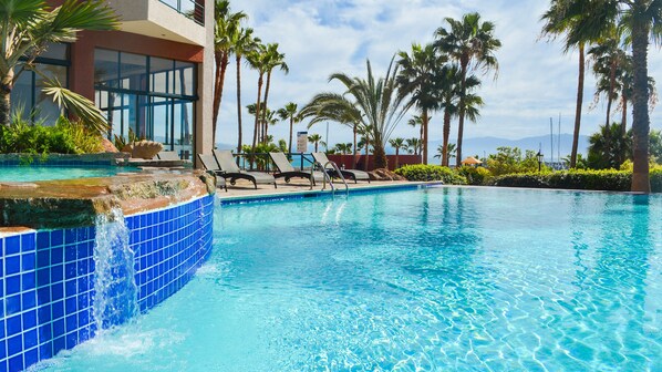 Indoor pool, outdoor pool