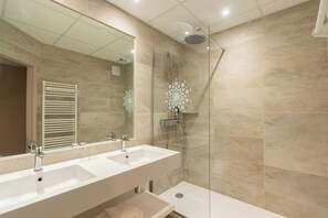 Free toiletries, hair dryer, towels