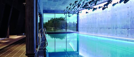 Indoor pool, seasonal outdoor pool