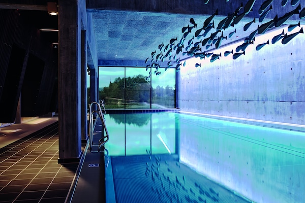Indoor pool, seasonal outdoor pool