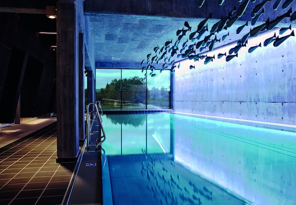 Indoor pool, seasonal outdoor pool