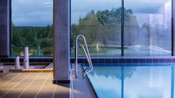 Indoor pool, seasonal outdoor pool