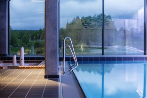 Indoor pool, seasonal outdoor pool
