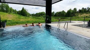 Indoor pool, seasonal outdoor pool