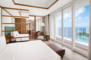 Premium bedding, down comforters, pillowtop beds, in-room safe