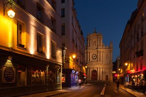 Front of property – evening/night